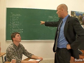Hot gays fucking in classroom