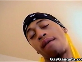 Gay Gangster gets Analed by Yellow Hood Thug