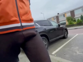 Sheer pants in public